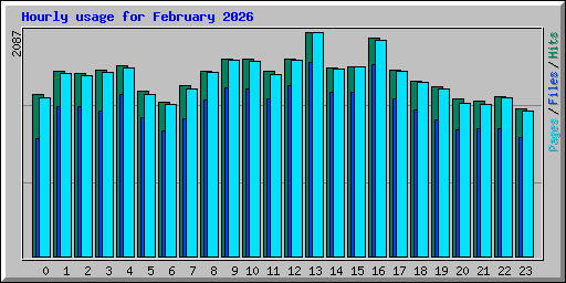 Hourly usage for February 2026